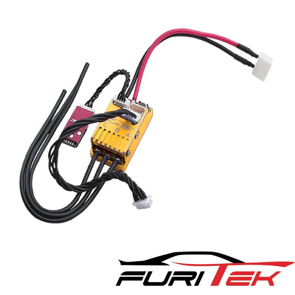 FURITEK CYCLOS 2S LIPO 20A/40A BRUSHLESS SENSORED ESC FOR DRIFT/RACE AND WIRELESS APP (With Aluminum Gold Case )