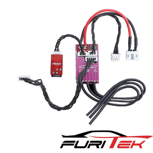 FURITEK CYCLOS  2S LIPO 20A/40A BRUSHLESS SENSORED ESC FOR DRIFT/RACE AND WIRELESS APP (With Aluminum Purple Case )