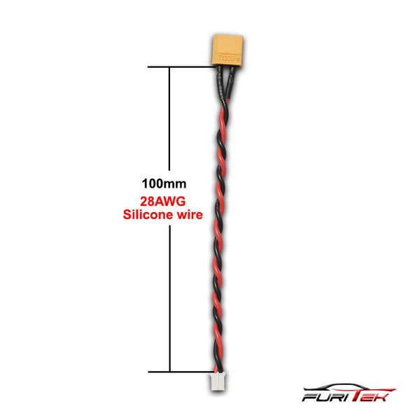 Furitek High Quality MALE XT30 TO 2-PIN JST-PH (100mm)