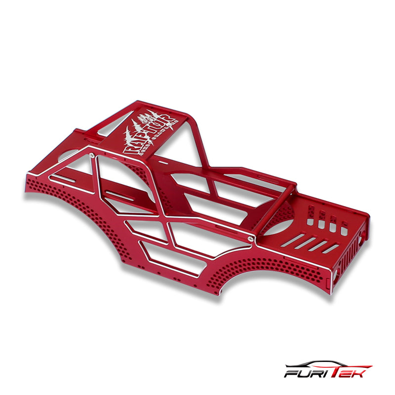 FURITEK RAPTOR ALUMINUM FRAME KIT FOR SCX24 CRAWLERS - RED – Furitek