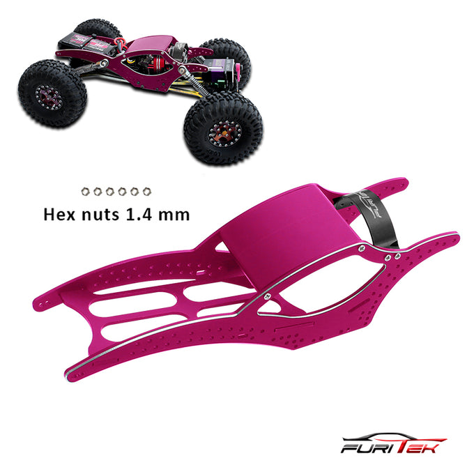 FURITEK SCYTHE V2 ALUMINUM FRAME KIT FOR SCX24 CRAWLERS - Purple